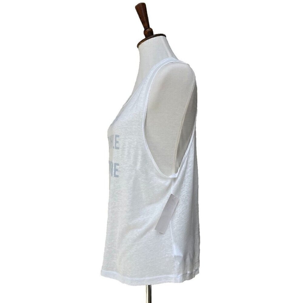 Roxy Kiss The Sun Muscle Tank Top White Graphic Sleeveless Women’s multi Size - Picture 6 of 11